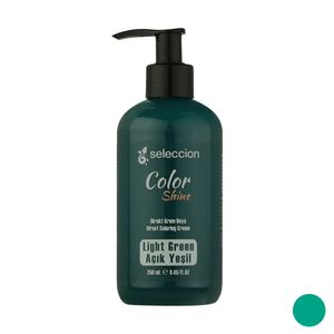 شامپو رنگ مو سلکشن مدل shine حجم 250 میلی لیتر رنگ سبز روشن