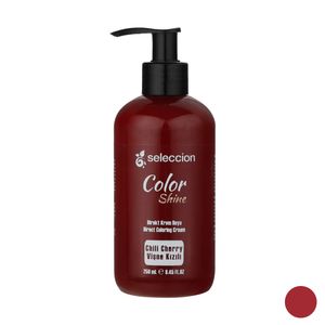 شامپو رنگ مو سلکشن مدل shine حجم 250 میلی لیتر رنگ گیلاسی