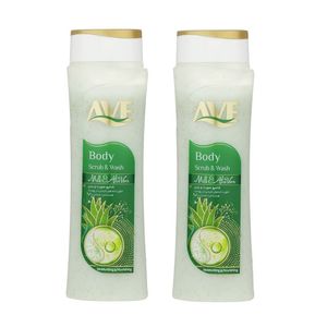 شامپو صورت و بدن اوه مدل milk and aloevera وزن 380 گرم بسته 2 عددی