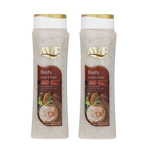 شامپو صورت و بدن اوه مدل milk and cocoa وزن 380 گرم بسته 2 عددی