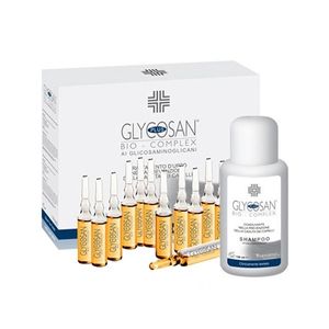 شامپو ضد ریزش مو گلیکوزان مدل anti hair loss حجم 235 میلی لیتر به همراه لوسیون بسته 12 عددی