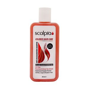شامپو مو اسکالپیا مدل keratin حجم 200 میلی لیتر