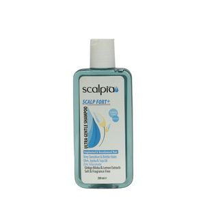 شامپو مو اسکالپیا مدلscalp fort+ حجم 200 میلی لیتر