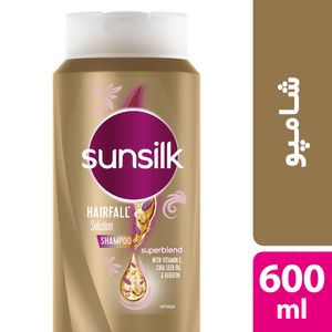 شامپو مو سان سیلک مدل hair fall solution حجم 600 میلی لیتر