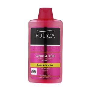 شامپو مو فولیکا مدل ginkgo b5e مخصوص موهای شکننده و مجعد حجم 400 میلی لیتر