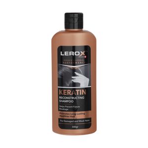 شامپو مو لروکس مدل keratin حجم 300 میلی لیتر