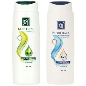 شامپو مو مای مدل nutri daily keep fresh حجم 400 میلی لیتر مجموعه 2 عددی
