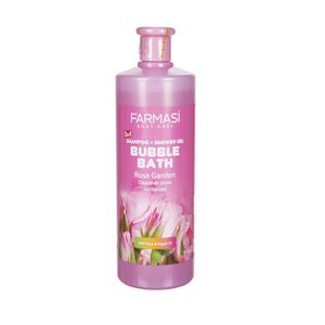 شامپو مو و ژل شستشو بدن فارماسی مدل bubble bath حجم 400 میلی لیتر