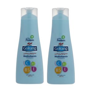 شامپو مو گلرنگ مدل plus protein حجم 400 میلی لیتر مجموعه 2 عددی