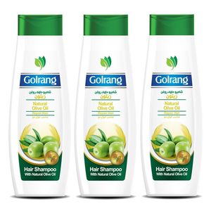 شامپو مو گلرنگ مدل روغن زیتون حجم 400 میلی لیتر بسته 3 عددی