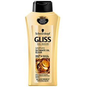 شامپو مو گلیس مدل ultimate oil elixir حجم 525 میلی لیتر