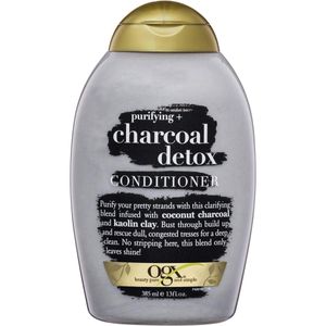 شامپو و نرم کننده مو او جی ایکس مدل purifying + charcoal detox حجم 385 میلی لیتر