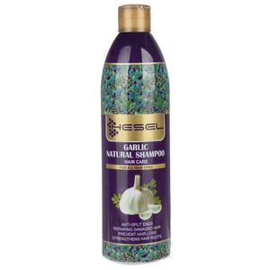شامپو گیاهی هسل مدل garlic حجم 400 میلی لیتر