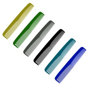 شانه مو نازنین مدل colour مجموعه 24 عددی
