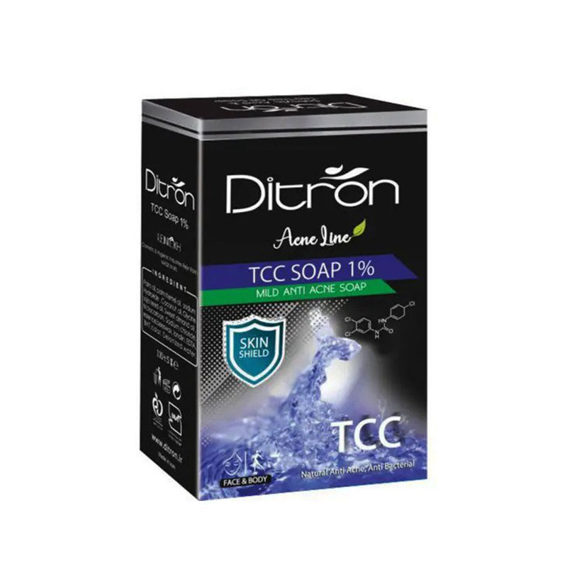 صابون آنتی آکنه و قارچ دیترون مدل tcc 1درصد وزن 110 گرم