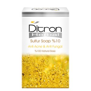 صابون ضد آکنه دیترون مدل sulfur وزن ۱۱۰ گرم