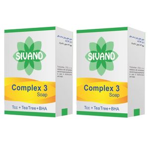 صابون ضد جوش سیوند مدل complex3 وزن 90 گرم مجموعه 2 عددی