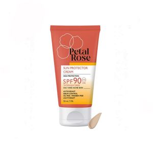 ضد آفتاب رنگی پتال رز spf 90 مدل 02 مناسب برای پوست چرب حجم 50 میلی لیتر