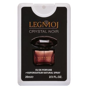 عطر جیبی زنانه لگموج مدل versace crystal noir حجم 20 میلی لیتر