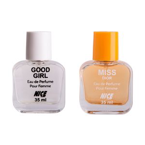 عطر جیبی زنانه نایس پاپت مدل miss dior حجم 35 میلی لیتر به همراه عطر جیبی زنانه نایس پاپت مدل good girl