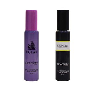 عطر جیبی زنانه هدوی استوری مدل گود گرل و لانوین اکلت حجم 30 میلی لیتر مجموعه 2 عددی