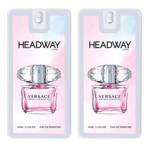 عطر جیبی زنانه هدوی مدل ورساچه برایت کریستال حجم 45 میلی لیتر مجموعه 2 عددی