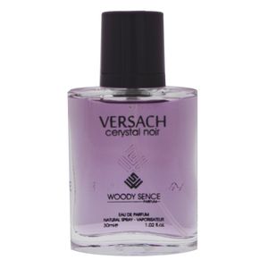 عطر جیبی زنانه وودی سنس مدل versace crystal noir حجم 30 میلی لیتر