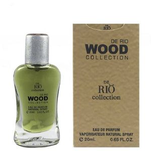 عطر جیبی مردانه ریو کالکشن مدل de rio wood brown حجم 20 میلی لیتر