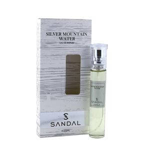 عطر جیبی مردانه صندل مدل سیلور واتر حجم 25 میلی لیتر