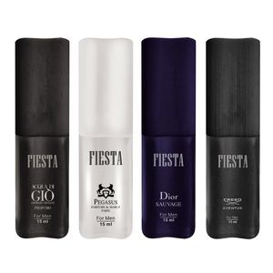 عطر جیبی مردانه فیستا مدل alpha حجم 15میلی لیتر مجموعه 4 عددی