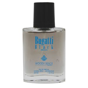 عطر جیبی مردانه وودی سنس مدل bugatti black حجم 30 میلی لیتر