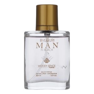 عطر جیبی مردانه وودی سنس مدل man in black حجم 30 میلی لیتر