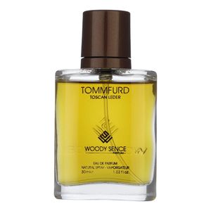 عطر جیبی مردانه وودی سنس مدل tuscan leather حجم 30 میلی لیتر
