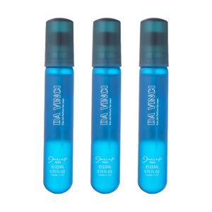 عطر جیبی مردانه ژک ساف مدل da vinci حجم 22 میلی لیتر بسته 3 عددی