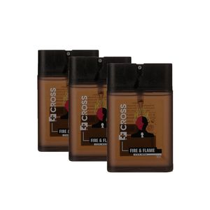 عطر جیبی مردانه کراس مدل fire and flame حجم 45 میلی لیتر مجموعه 3 عددی