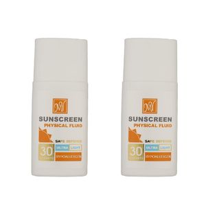 فلوئید ضد آفتاب بی رنگ مای +spf30 مدل hypoallergen مناسب انوع پوست حجم 50 میلی لیتر مجموعه 2 عددی
