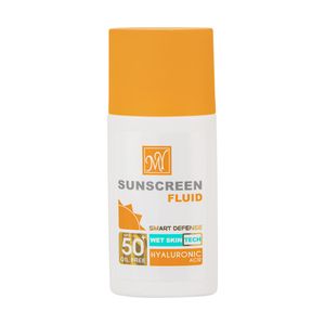 فلوئید ضد آفتاب بی رنگ مای spf50 مدل hyaluronic acid مناسب انواع پوست حجم 50 میلی لیتر