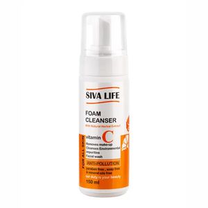 فوم شستشو صورت سیوا لایف مدل vitamin c حجم 150 میلی لیتر