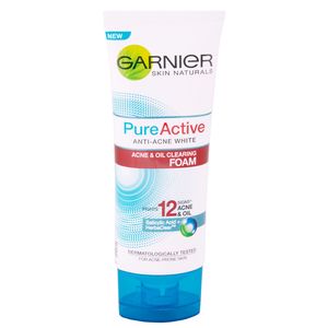 فوم لایه بردار پوست گارنیه مدل anti acne white حجم 100 میلی لیتر