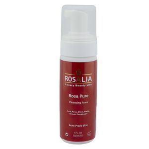 فوم پاک کننده صورت رزالیا مدل rosa pure حجم 150 میلی لیتر