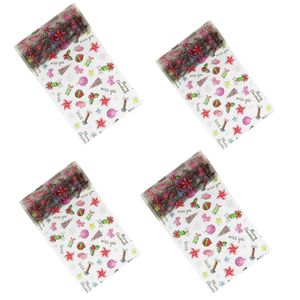 فویل طراحی ناخن طرح کریسمس مدل cr 40 مجموعه 4 عددی