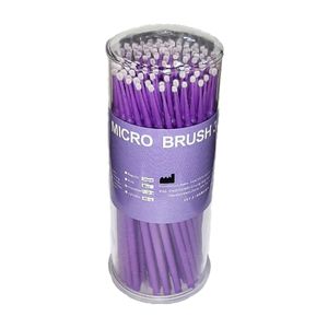قلم میکروبراش ناخن و مژه مدل mlt ultrafine بسته 100 عددی
