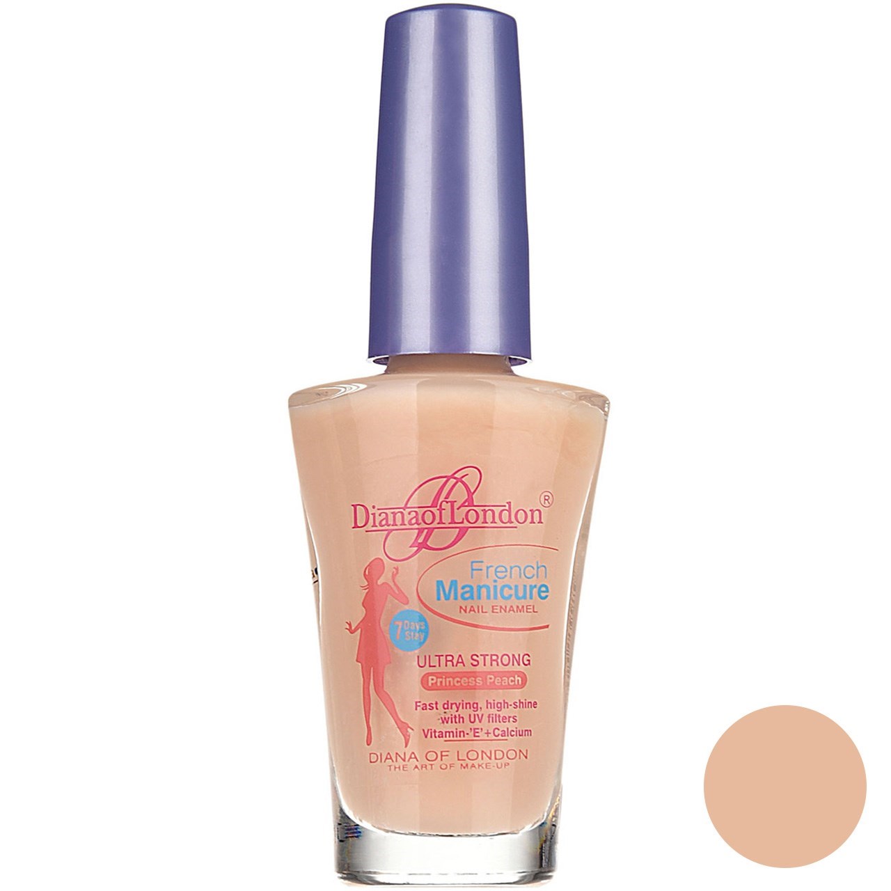 لاک ناخن دایانا آف لاندن سری french manicure مدل princess peach