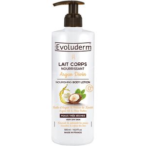 لوسیون بدن اولودرم مدل argan divin حجم 500 میلی لیتر