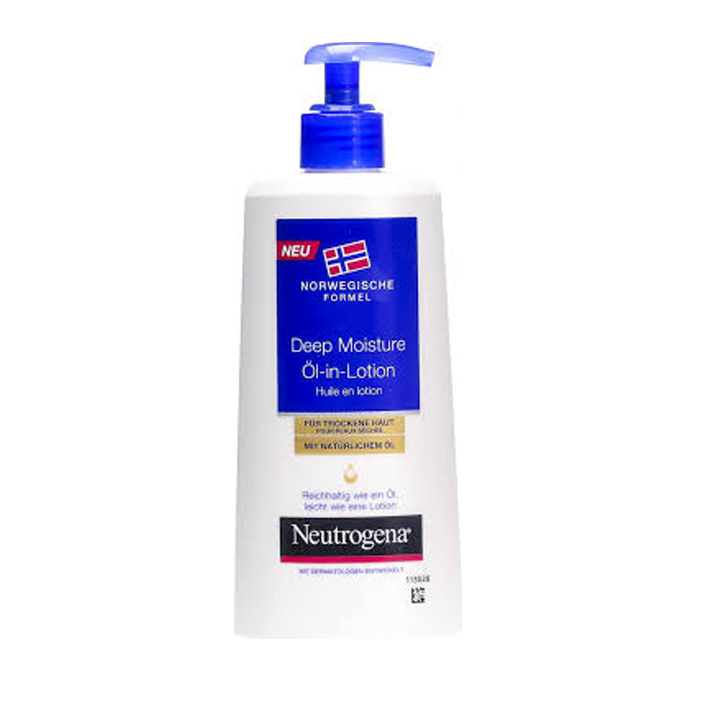 لوسیون بدن نوتروژینا مدل deep moisture حجم ۲۵۰ میلی لیتر
