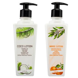 لوسیون بدن ژوت مدل coco حجم 400 میلی لیتر به همراه لوسیون بدن ژوت مدل mandarin حجم 400 میلی لیتر