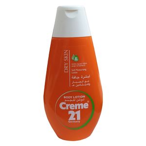 لوسیون بدن کرم 21 سری dry skin مدل آلوئه ورا حجم 250 میلی لیتر