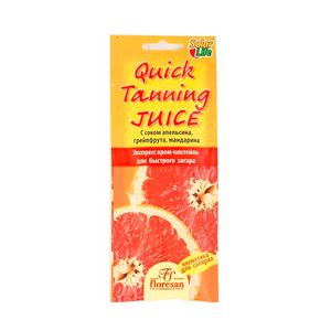 لوسیون برنزه کننده فلورسان مدل quick tanning juice حجم 15 میلی لیتر بسته 60 عددی