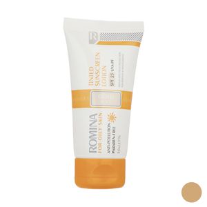 لوسیون ضد آفتاب رومینا مدل gold beige 25 حجم 50 میلی لیتر