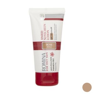 لوسیون ضد آفتاب رومینا مدل rose beige 90 حجم 50 میلی لیتر